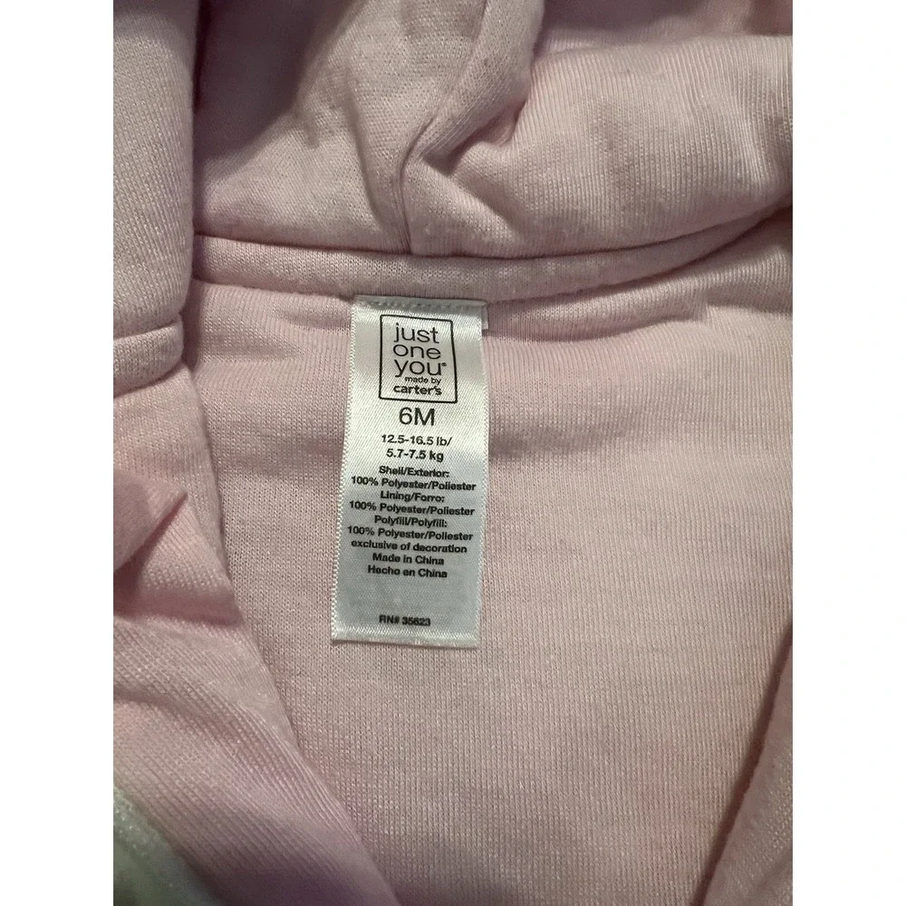 Carter's Girls Just‎ One You Pram Jumpsuit W/ Feet Size: 6 months